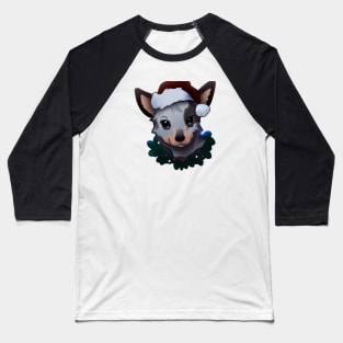 Cute Australian Cattle Dog Drawing Baseball T-Shirt